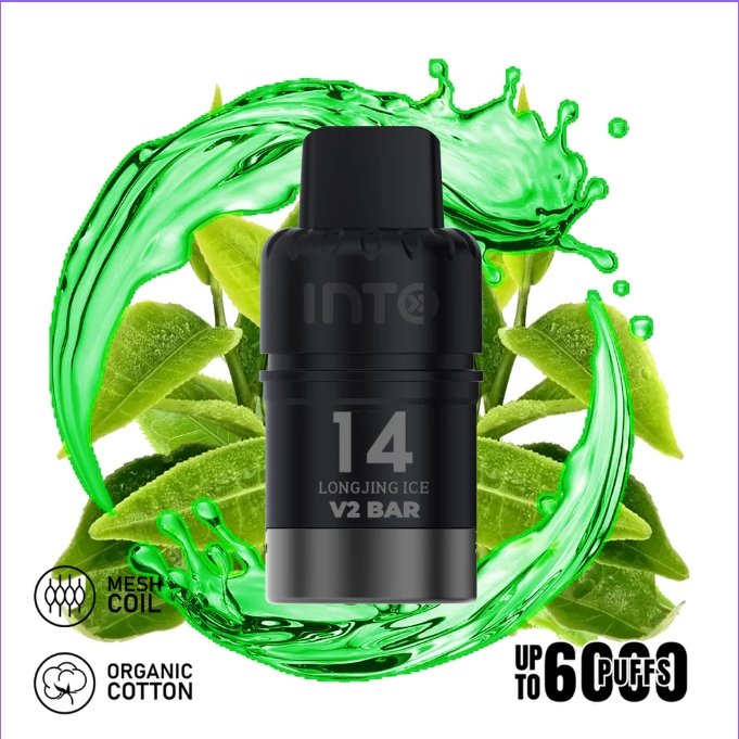 LongJing-Ice.jpg INTO V2 POD longJing Green Ice tea (POD ONLY NO MORE BATTERY) - Image 1
